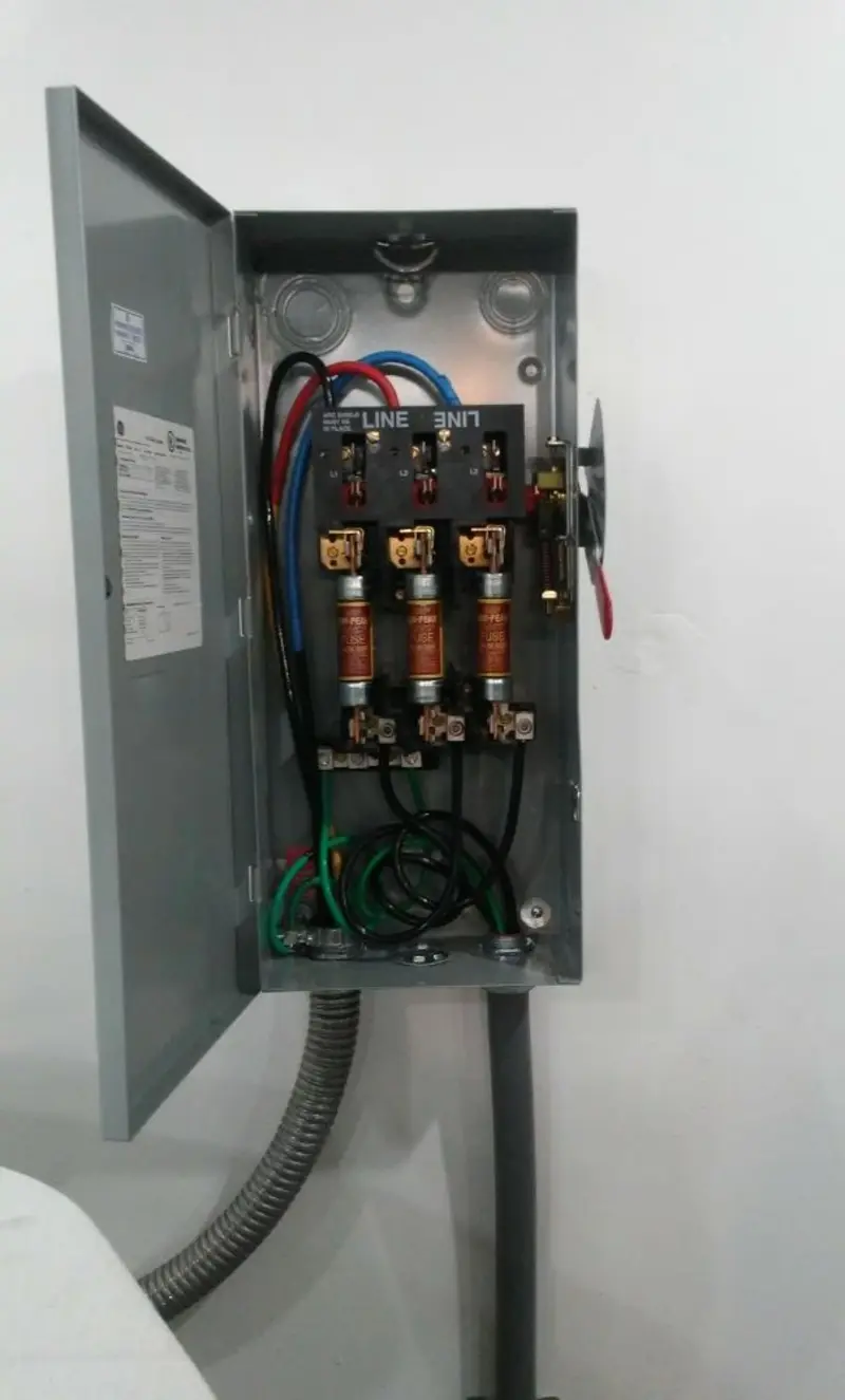 Three-phase disconnect switch installed for Electrical Wiring & Rewiring in Lancaster